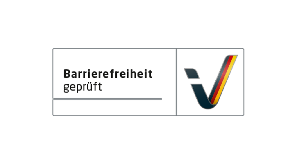Logo Barrierefreiheit geprüft